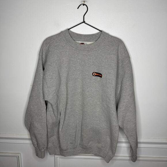 Vintage Nike Made in USA Grey Crewneck Embroidered Tag Mens Medium - Picture 1 of 8